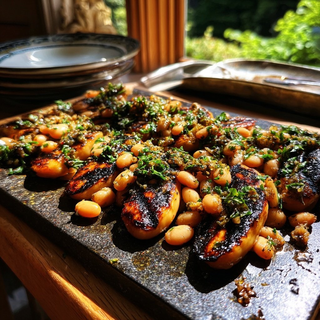 Grill Beilagen Mit Weißen Bohnen