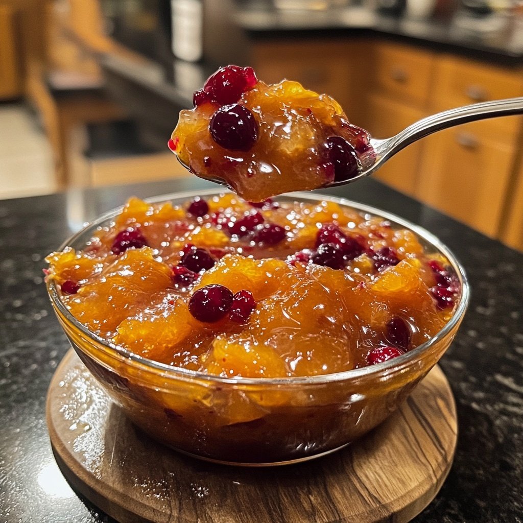 Hausgemachte Orangen-Cranberry-Soße
