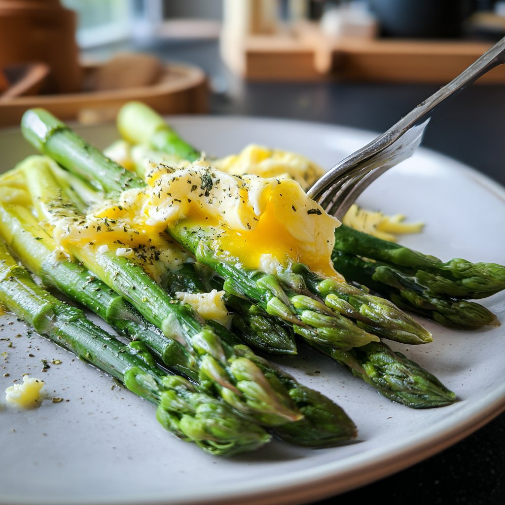Grüner Spargel Mit Ei