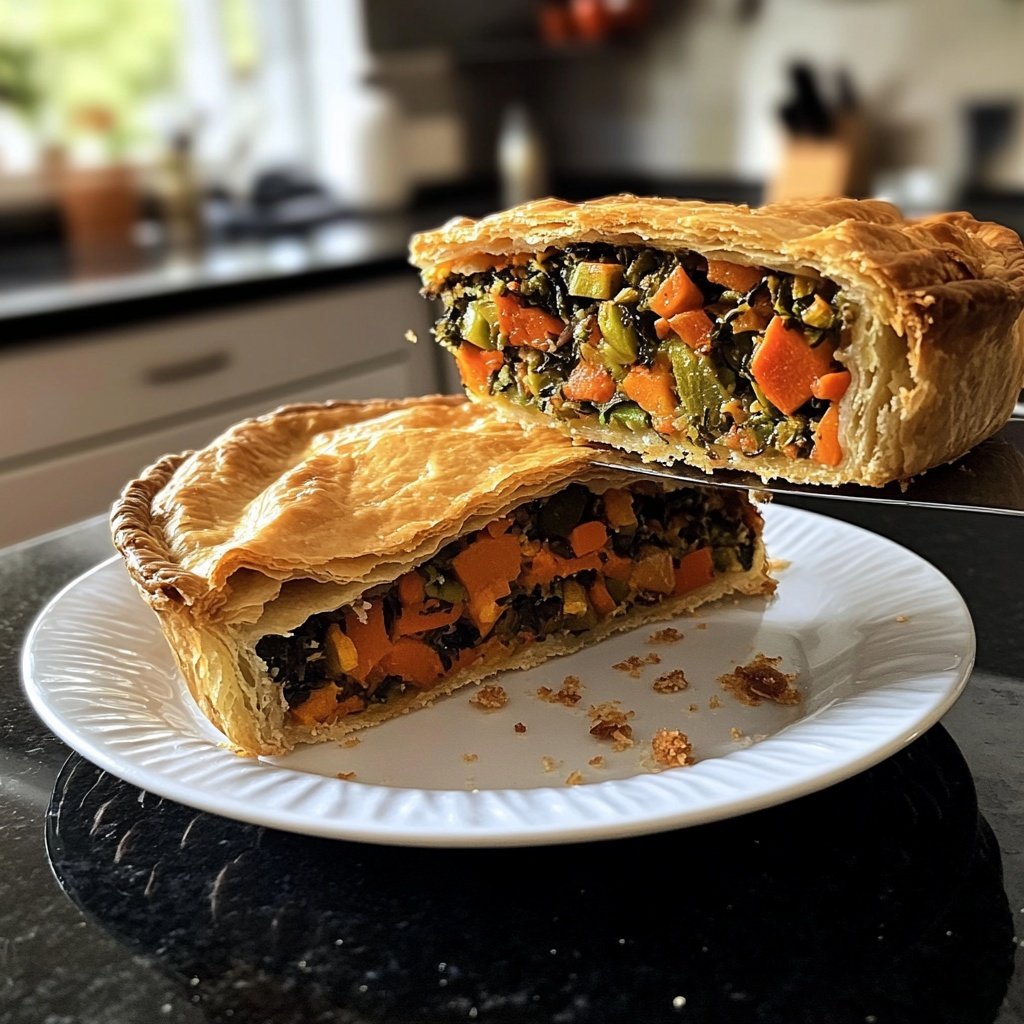 Gemüsestrudel mit Kräuterdip