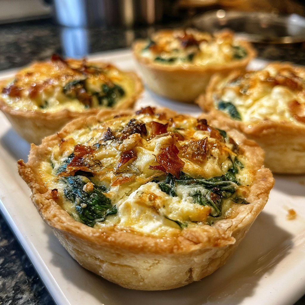 Mini-Quiche mit drei Füllungen