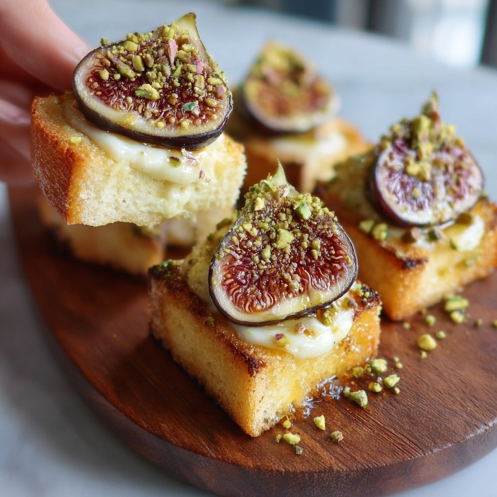 Canapés mit Feigenaufstrich