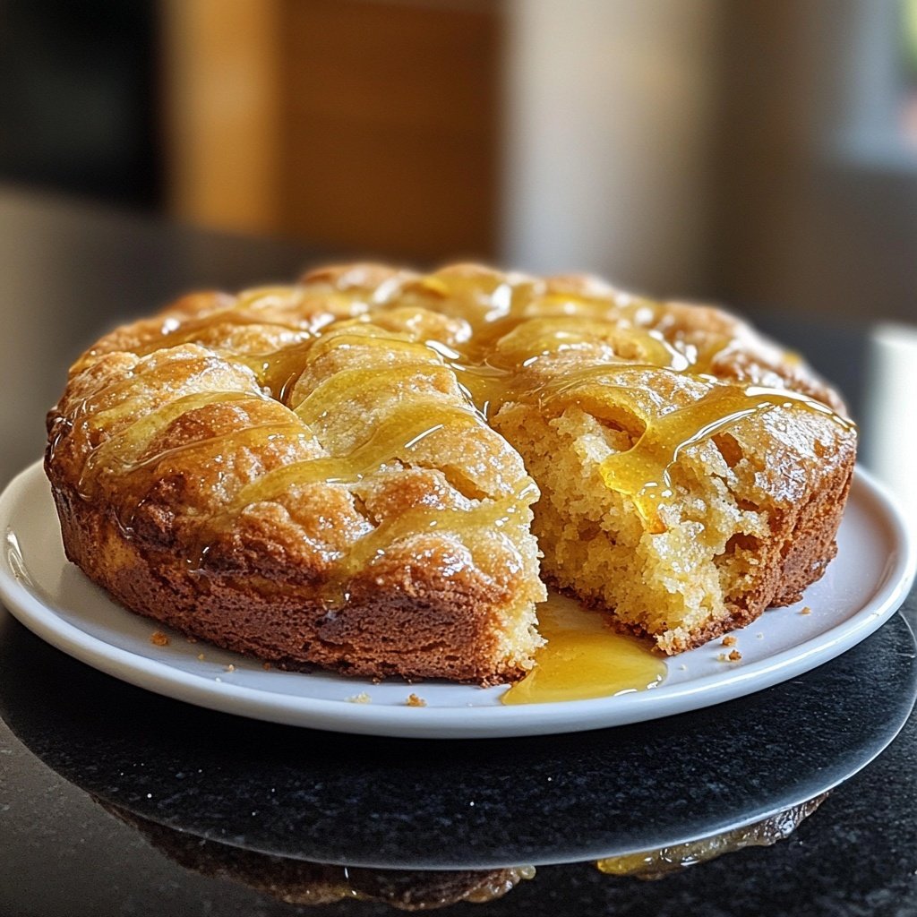 Zitronenkuchen mit Zitronensirup