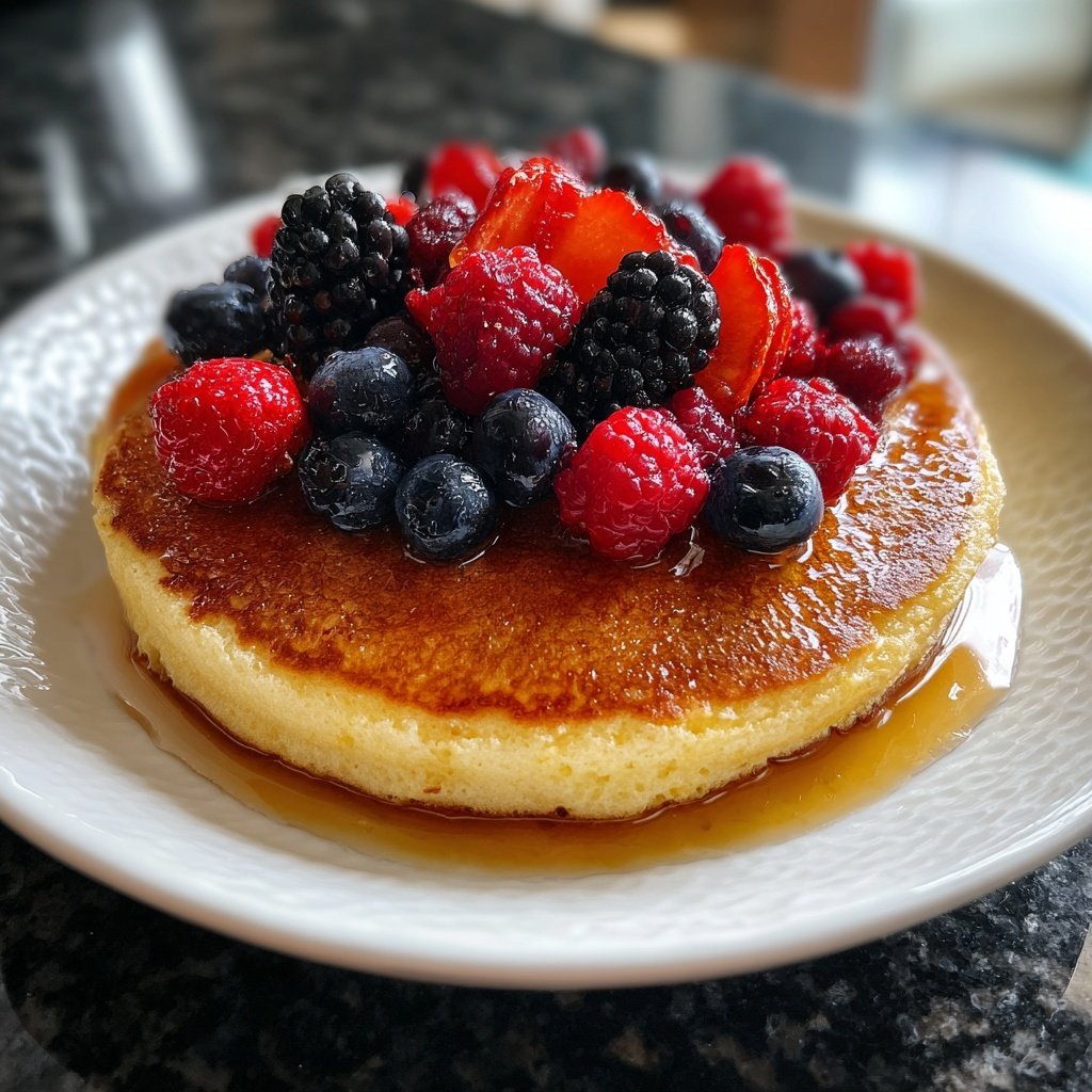 Pfannkuchen mit Joghurtteig
