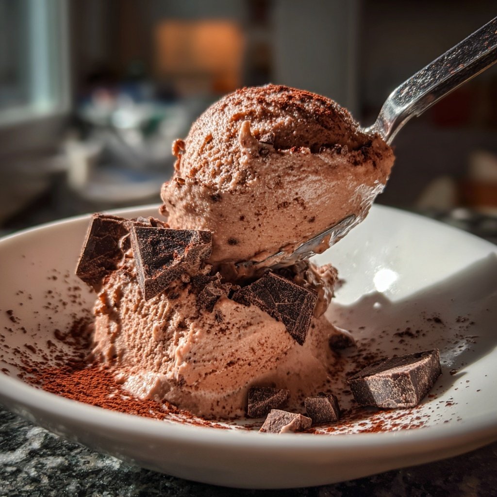 Schokoladen Eis Mit Kakao