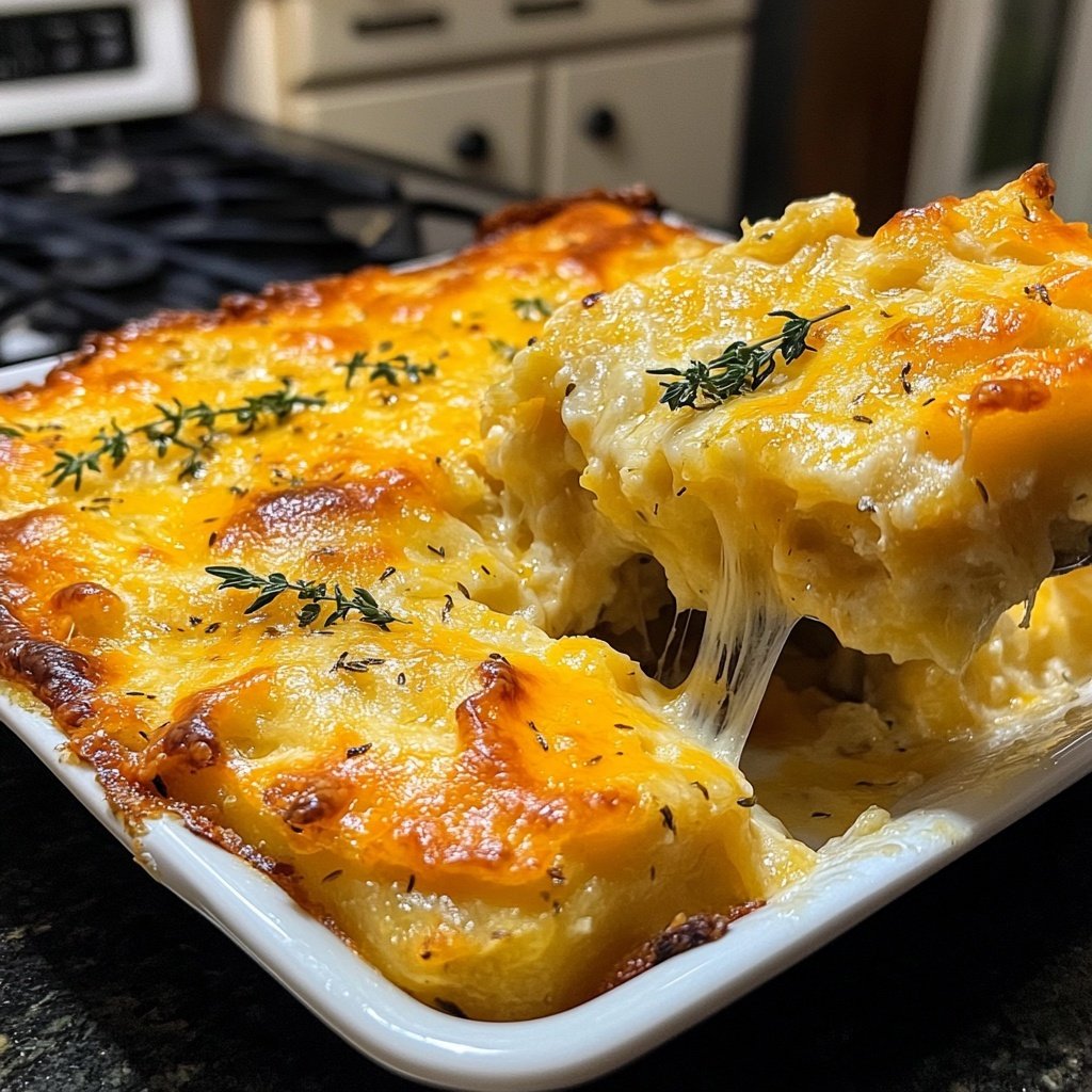 Kartoffelgratin mit Sahne